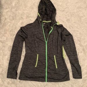 Lukka athletic zip up hoodie size M has thumb holes